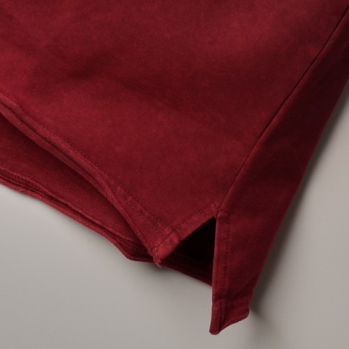 الخامة العالية الجودة بفصال اجمل من الاوفر سايز Yikamali - Relaxed  ماروني  سادة (طباعة حسب الطلب)