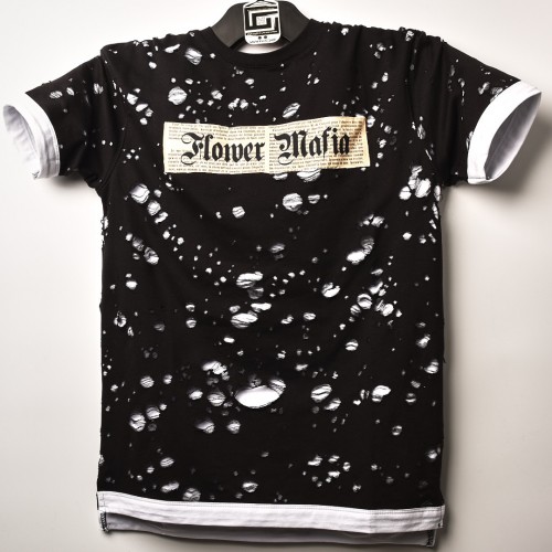تيشرت Flower Mafia خامة اكثر من ممتازة بفصال مميز Relaxed اسود