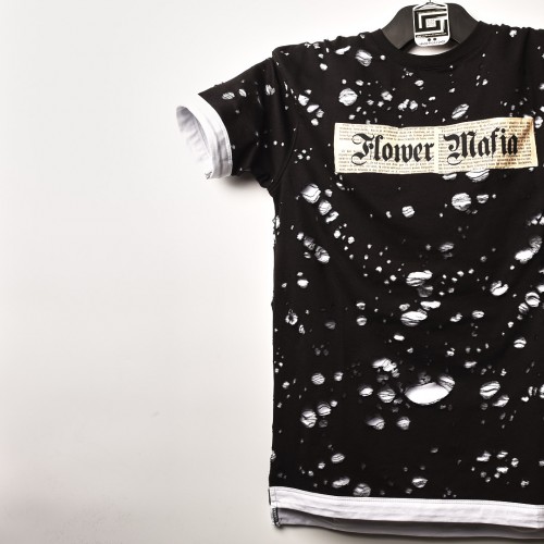 تيشرت Flower Mafia خامة اكثر من ممتازة بفصال مميز Relaxed اسود
