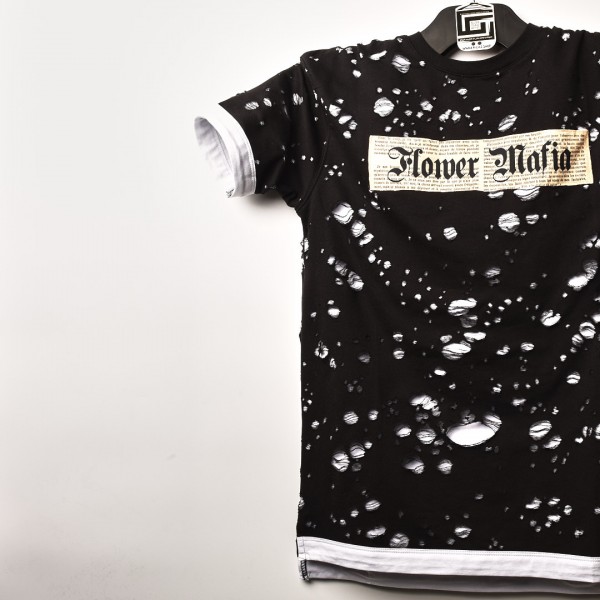 تيشرت Flower Mafia خامة اكثر من ممتازة بفصال مميز Relaxed اسود