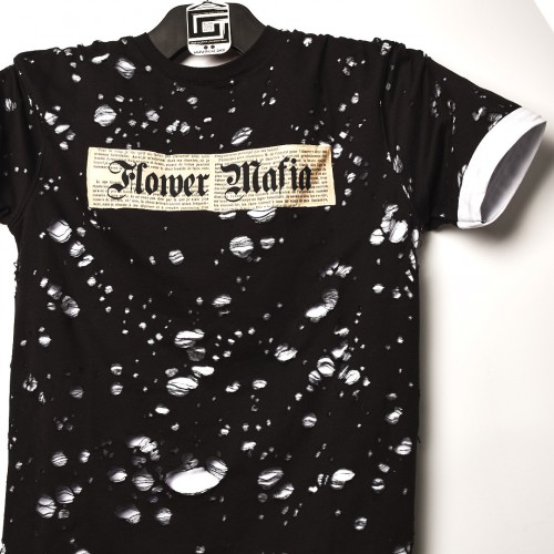 تيشرت Flower Mafia خامة اكثر من ممتازة بفصال مميز Relaxed اسود