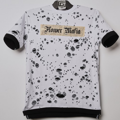 تيشرت Flower Mafia خامة اكثر من ممتازة بفصال مميز Relaxed ابيض 