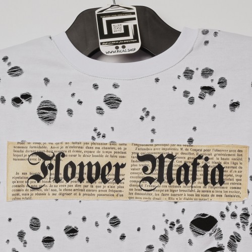 تيشرت Flower Mafia خامة اكثر من ممتازة بفصال مميز Relaxed ابيض 