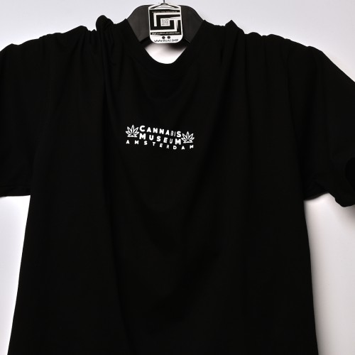 تيشرت خامة عالية الجودة بفصال مميز AMSTERDAM  اسود اللون