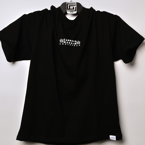 تيشرت خامة عالية الجودة بفصال مميز AMSTERDAM  اسود اللون