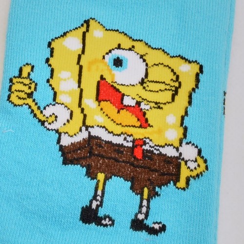الجوارب اللطيفة الملونة  سبونج بوب 