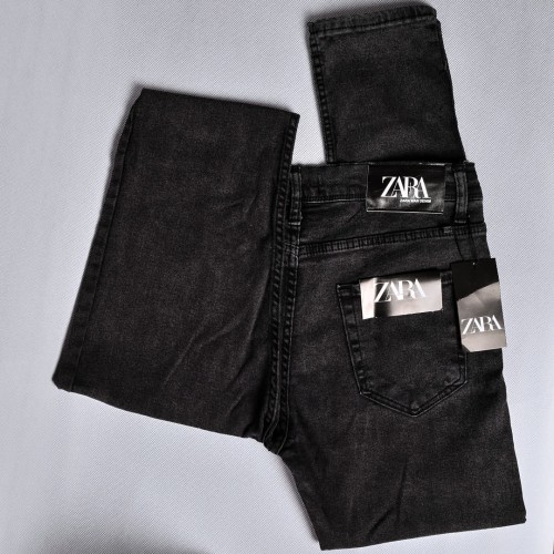 جينز zara  هادئ ليكرا خامة متقدمة سلم فت نفطي اللون