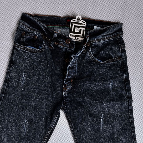 جينز zara port هادئ خامة متقدمة كاحت سلم فت ليكرا باللون الازرق الكاحت