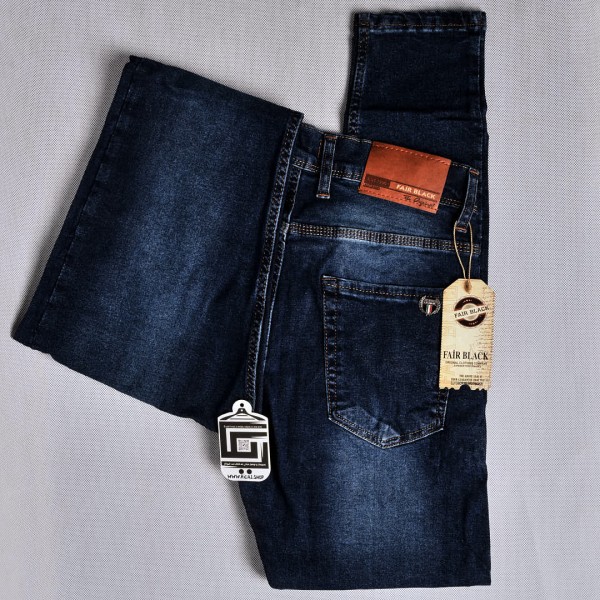 جينز Fair black حركة خفيفه سلم فت ليكرا  باللون الحبري 