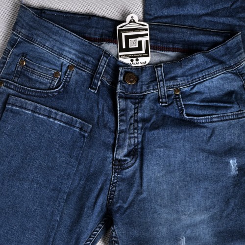 جينز Fair black حركة خفيفه سلم فت ليكرا باللون الازرق