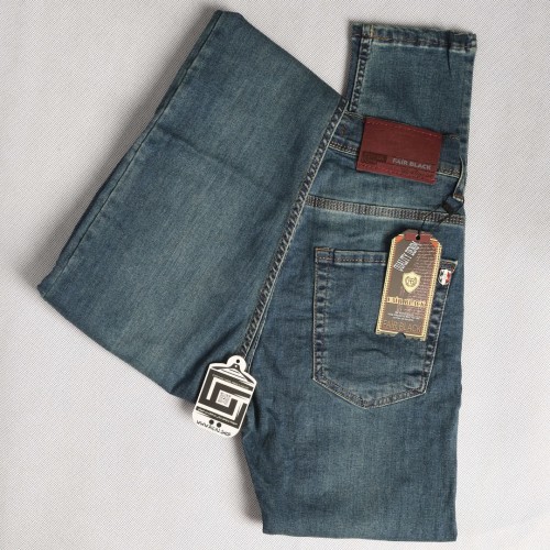 جينز Fair black هادىء سلم فت ليكرا  باللون الازرق