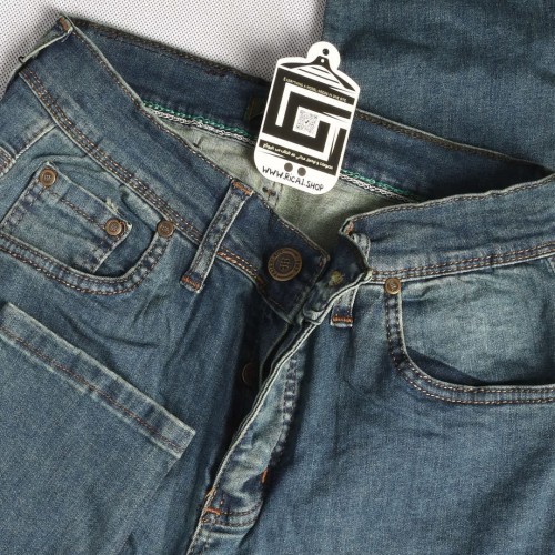 جينز Fair black هادىء سلم فت ليكرا  باللون الازرق