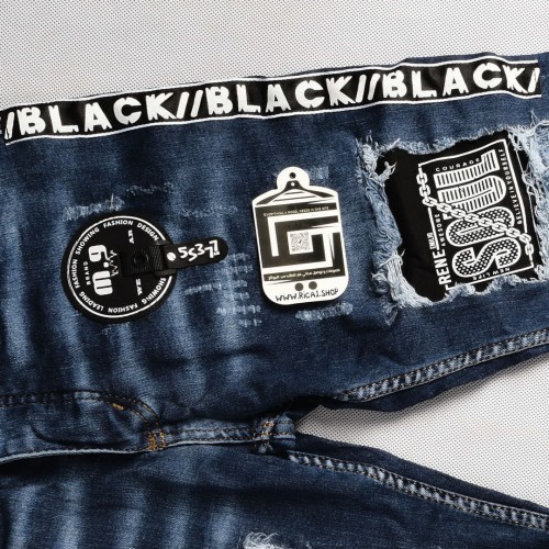 بنطلون جينز خامة درجة اولى فصال تركي بحركات مميزة بادق التفاصيل , باللون الازرق الكاحت