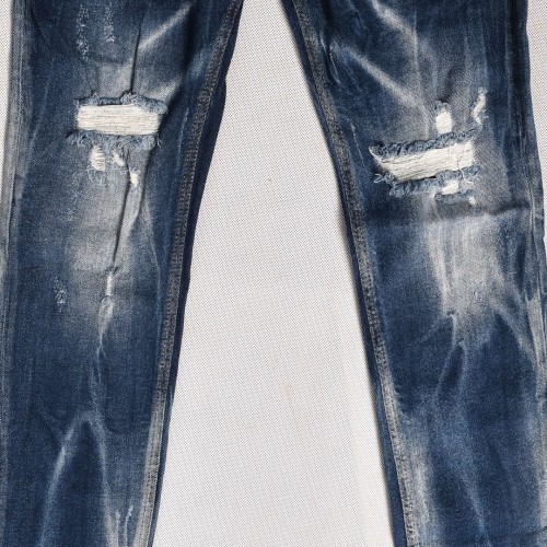 بنطلون فصال حركي وخامة تركية ممتازة جدا تايب/1   Slim Fit Armali  باللون الازرق الكاحت