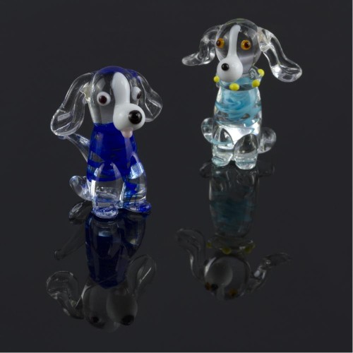 مجسم و حلية زجاجية للكلاب (3 سم)