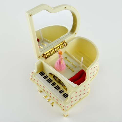 صندوق موسيقى البيانو (مصنوع بدقة مع صوت)