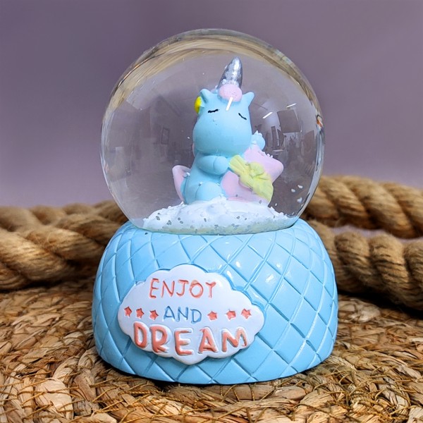 يونيكورن لايت سنو جلوب صغير