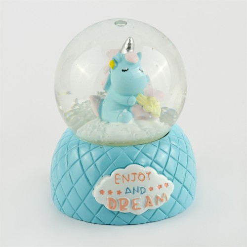 يونيكورن لايت سنو جلوب صغير