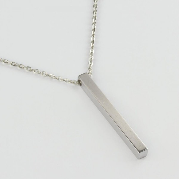 قلادة عصا مراد بوز الفضي