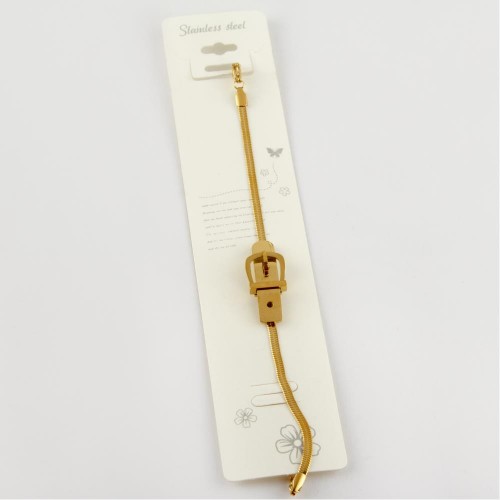 سوار لوكس معدني بشكل الحزام ,ذهبي ذو جودة عالية جدا 