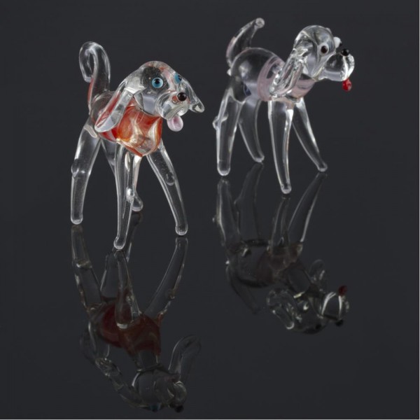 هدية مجسم زجاجية للكلاب (4 سم) جودة عالية 