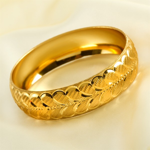 سوار مطلي بالذهب 3 سم (طلاء وجودة درجة ممتازة)