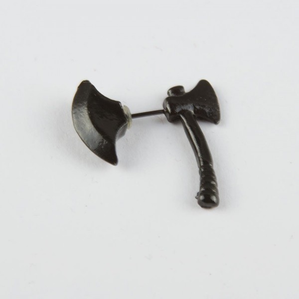 تراجي اقراط  على شكل فأس (قطعة واحدة) اسود