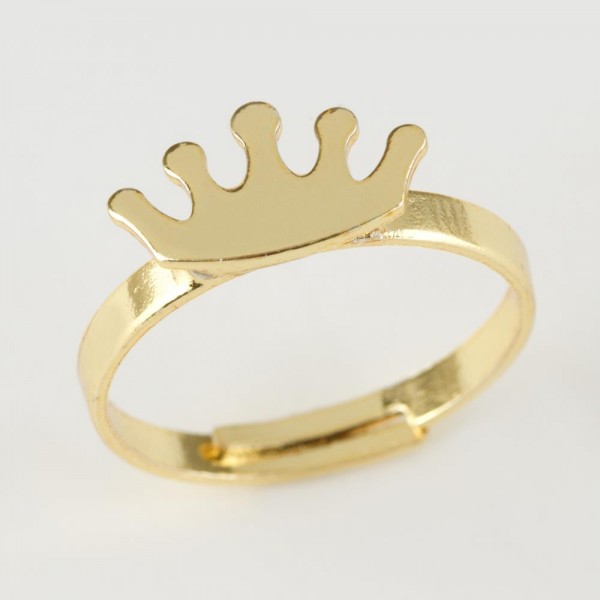 تاج على شكل خاتم عاشق مشترك الذهبي