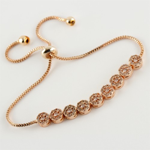 سوار رفع فاخر من حجر الزركون باللون الذهبي الغامق