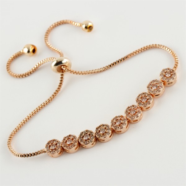 سوار رفع فاخر من حجر الزركون باللون الذهبي الغامق