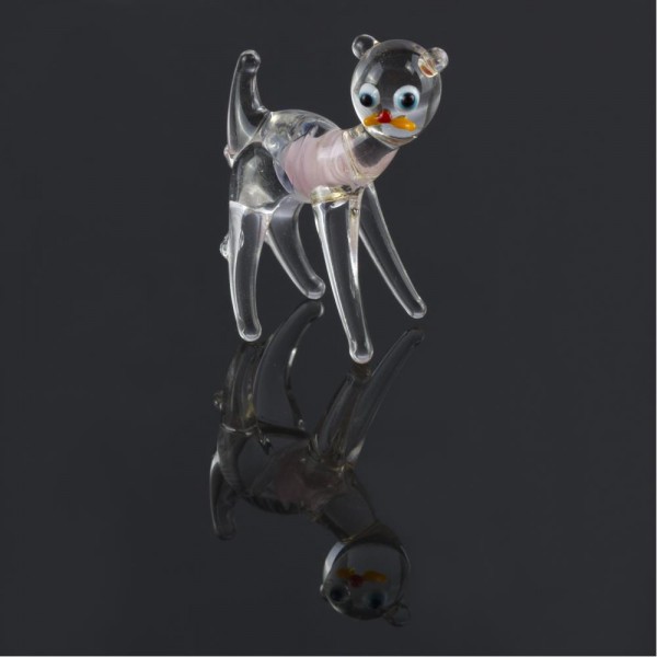 هدية - مجسم زجاج البطريق النازك  (4 سم)