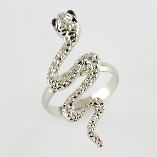 محبس الثعبان المفصل الدائري فضي 