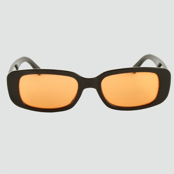 النظارات الشمسية البيضاوي الموسم الجديد تريند البنات تظليل الزجاج برتقالي