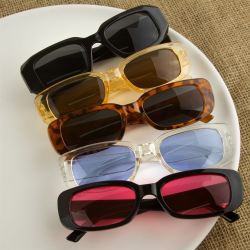 النظارات الشمسية البيضاوي الموسم الجديد تريند البنات تظليل الزجاج وردي