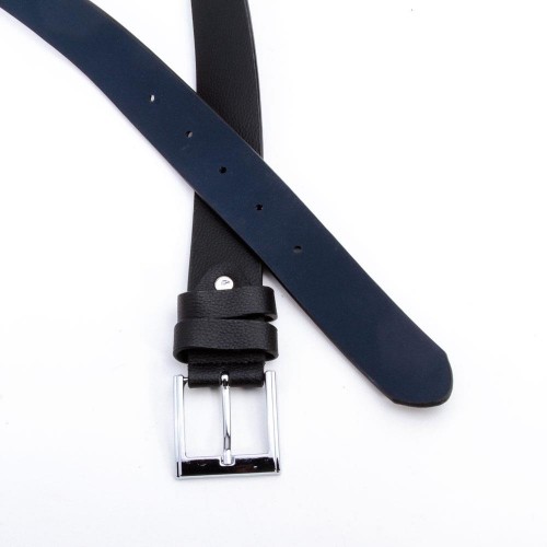 حزام جينز كلاسيك  يربط عن طريق  الشبك (4 سم) لون اسود 