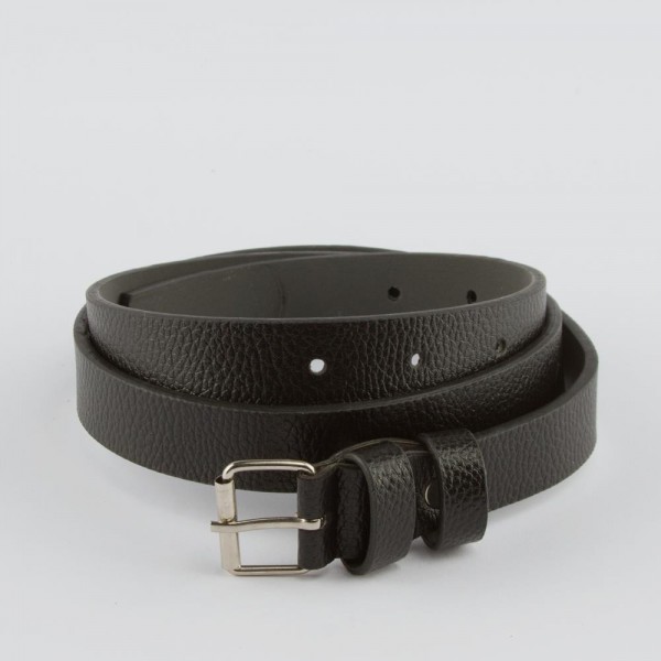 حزام من الجلد يربط عن طريق  الشبك (2 سم) لون اسود 