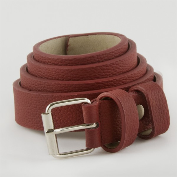 حزام جلد نسائي لون مميز  يربط عن طريق  الشبك (2.5سم) 