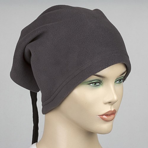 قبعة - كليتة وطوق رقبة صوف بافوس باللون الماروني