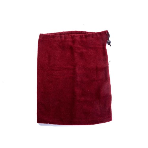 قبعة - كليتة وطوق رقبة صوف بافوس باللون الماروني