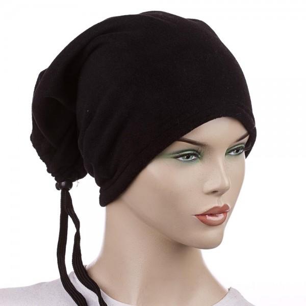 قبعة - كليتة وطوق رقبة صوف بافوس باللون الماروني